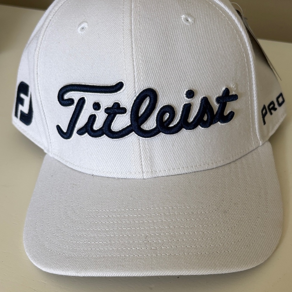 Titleist White and Black Golf Hat